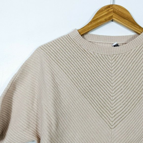 BRUNELLO CUCINELLI Beige Cashmere Beaded Dolman Sweater NWT XS - Picture 3 of 10